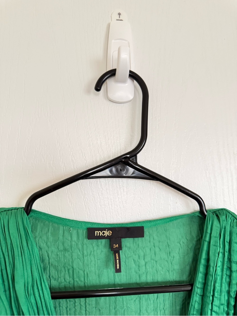 Maje Runnylona Draped Pleated Lamé Mini Dress - Picture 4 of 7